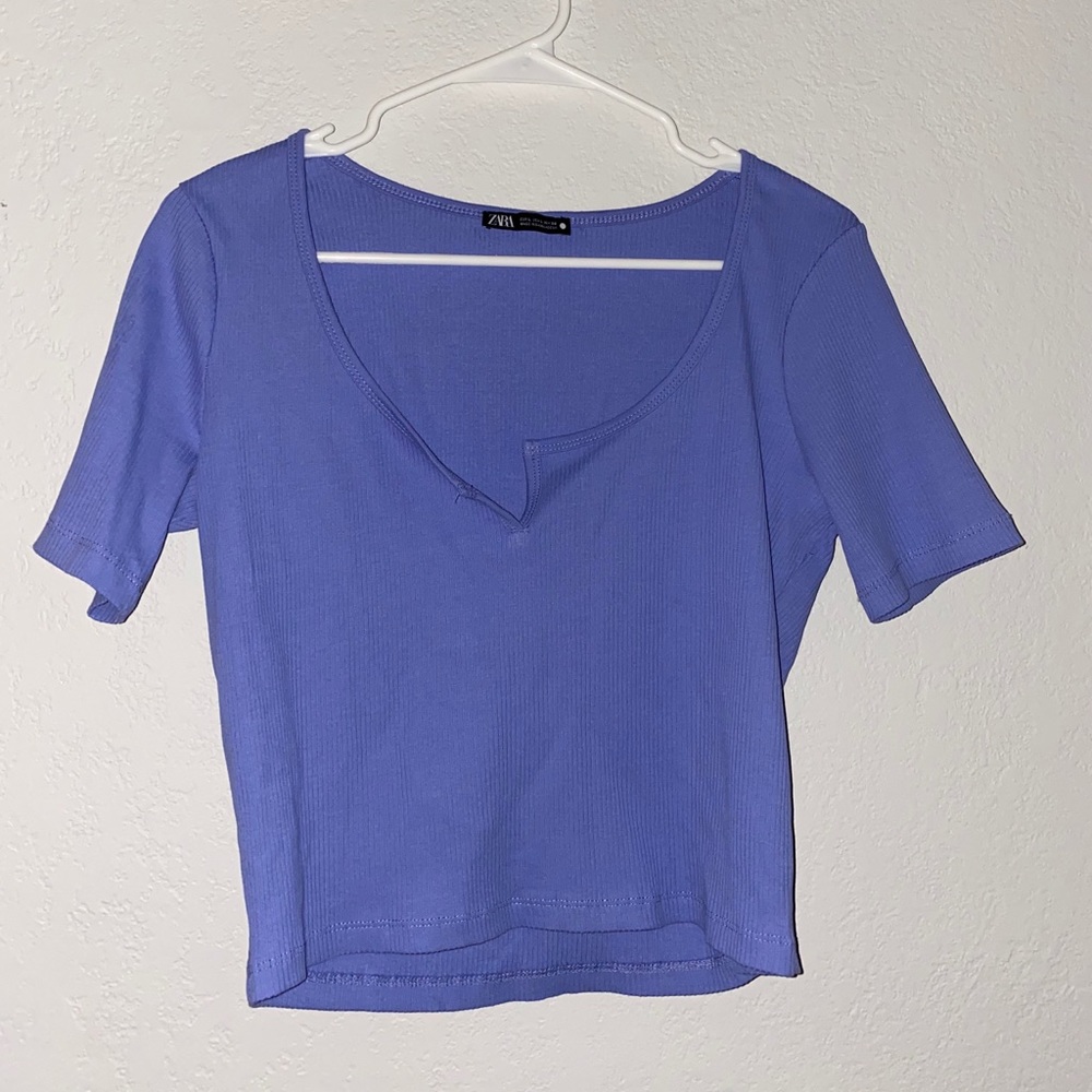 purple zara top